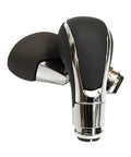 Upgrade Your Drive With This Durable Car Interior Shifter Head Transmission Gear Shift Lever Knob That Boasts A Super Comfy Grip And Sleek Metal Plastic Build For Easy Direct Install No Mods Needed On Many Models, black chrome shift knob