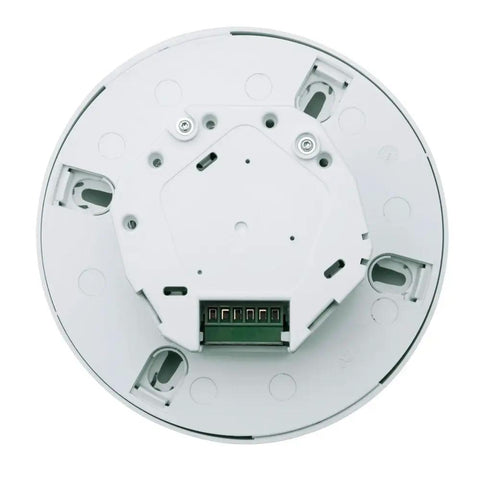 Back view of ODC Series Ceiling Mount Occupancy Sensor For 2000 Sq Ft, Multi-Technology, 120-277V, ODC15-MDW White with mounting details