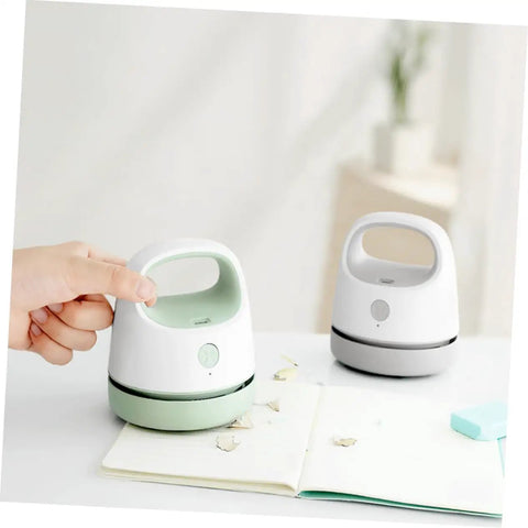 Fuss Free Rechargeable Desktop Vacuum Cleaner That Knocks Dust And Pet Hair To The Curb In Seconds, lightweight portable with USB.