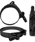 Four Pack 1.5 Inch TBolt Hose Clamps 44 To 50mm Stainless Steel 300 Series Black Bolt Clamp For Secure Hose Connections
