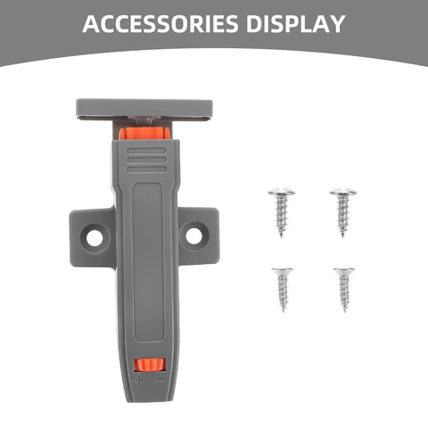 Heavy Duty Push To Open Cabinet Latches With Adjustable Self Closing Mechanism 2 Pack POM Material for Bathroom