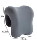 Cozy Ergonomic Office Chair Headrest With Memory Foam Neck Support Pillow For All Day Comfort And Quick Naps, Cushy Back Support, Grey