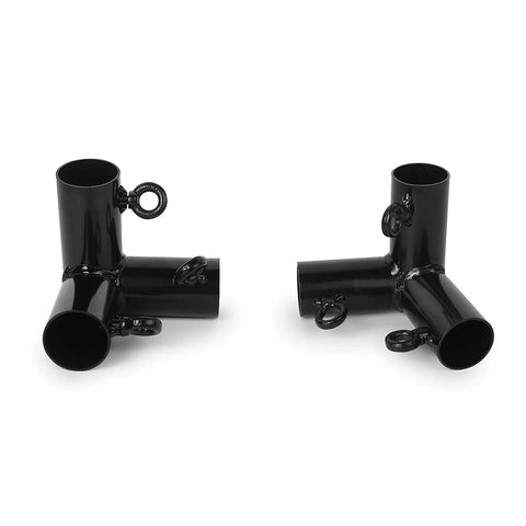 2 Inch Slant Roof Corner Canopy Fitting Kit For DIY Canopy Frames Heavy Duty Metal Connector For Carport Shed Gazebo Greenhouse Compatible With 4, 6, 8 And 10 Leg Setups (4 Leg Kits)