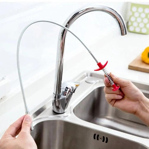 Flexible Grabber Claw Reacher Tool With Four Claws Bendable Hose Pickup Reaching Assist For Litter Pickup Home Sink Drains And Toilet 24 Inch Extension Super Handy
