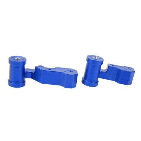 Blue Aluminum Alloy Gear Shift Lever Knob Cover Kit For Jeep JK And JKU Models 2011 To 2018 With Extended Ergonomic Handle, pair view