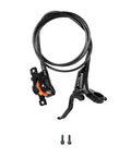 HB770 Hydraulic Disc Brakes For Mountain Bikes With 2 Piston Aluminum Alloy Left Front 800mm Hose, bolts shown