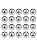 7/16 Inch Bearing Balls 304 Stainless Steel G100 Precision, 20 Pack, Corrosion Resistant And Smooth Finish For Bearings, Mechanical Assemblies, Pro Grade Small Ball Bearings, Ideal For Precision Work, arranged in rows