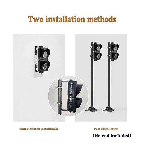 Heavy Duty Traffic Light Featuring Ridiculously Bright Red Green Dual Leds Built Like A Tank For Dock Operations Ip 65 Weather Resistant Warning Beam Anti Glare Sun Shield