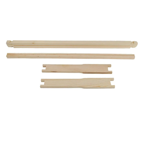 Deep Langstroth Beehive Frames 65 Spikes Deep Brood, Pine Wood With Natural Beeswax Finish, 20 Pack For Beekeeping Enthusiasts And Pros