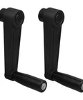 Foldable Crank Handle Nylon Rotary Grip For Milling Machine And Lathe ergonomic black handle for efficient rotation.