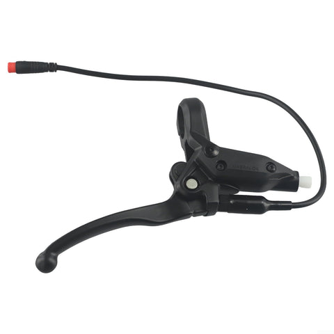Aluminum Alloy Hydraulic Brake Levers For Electric Bikes And E Scooters With Mineral Oil System Waterproof 2 Pin Connector black lever