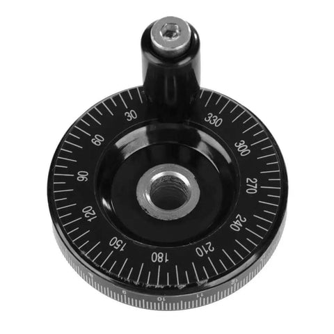 Beefy Bakelite Hand Wheel 63mm OD 10mm Bore With Handle Rock Solid Scale Replacement for Milling Machine Lathe Grinder Manual Control