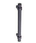 Flat Black Straight Bar Cabinet Handles Set 6.63 Inch Length With 5 Inch Hole Center No Fuss Pro Kitchen Cabinet Pulls Sturdy Steel