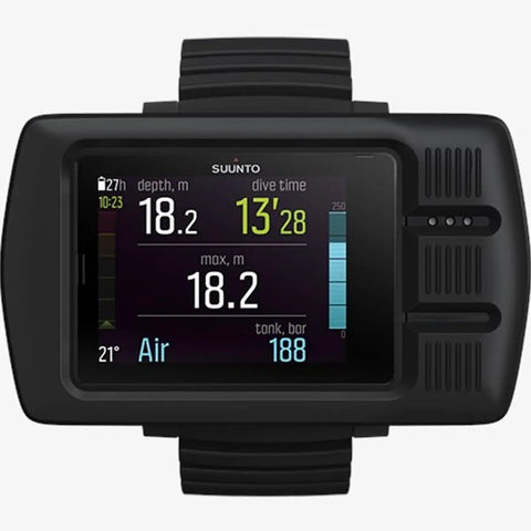 EON Steel Black Dive Computer With Ultra Durable Build, Wireless Sync, rechargeable battery, depth and dive time display