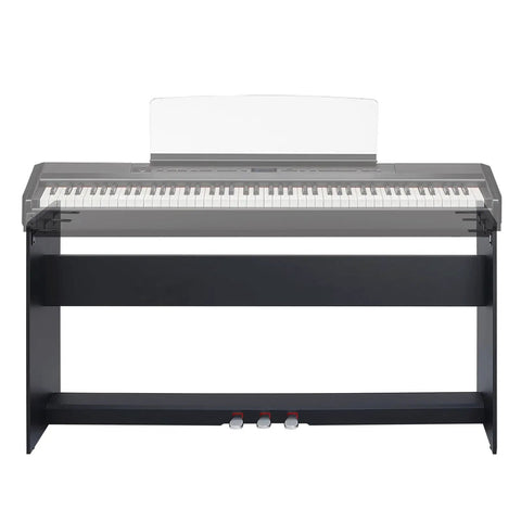 Beefy Wooden Piano Stand With Built-In 3 Pedal System For Yamaha P515 And P525 Digital Piano Keyboard, Heavy-Duty Wood Construction
