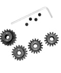 Mod 1 Pinion Gear 5mm Bore 16T 17T 18T 19T 1 8th Scale Beefed Up Steel Pinion For 5mm Shaft RC Cars Universal Fit