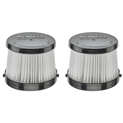 HEPA Replacement Filter Set For 20V Vacuums, DCV5011H Compatible, pair of circular filters with durable plastic frame