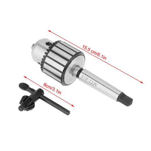 Heavy Duty Mt2 Morse Taper Drill Chuck for Lathe and Drill Press 5/8 Inch Keyed Three Jaw Pro Grade Steel Construction for Hardcore Metalworking and Precision Turning Badass Performance for Any Job Shop or Weekend Warrior Project