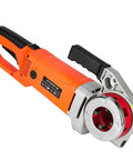 Portable Electric Pipe Threader With A Brawny 2300W Copper Motor And Six Heavy Duty Dies for efficient threading of pipes.
