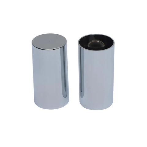 20 Pack Chrome ABS Screw On Lug Nut Covers 33mm Fit 4 Inch Height Cylindrical Design for Semi Trucks Durable Chrome Plated Easy Install