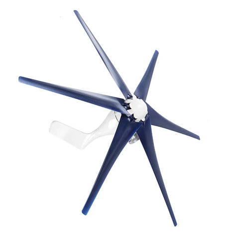 Beefy 1600W 24V Wind Turbine with 6 Nylon Fiber Blades and Permanent Magnet Alternator for off-grid homes and small businesses