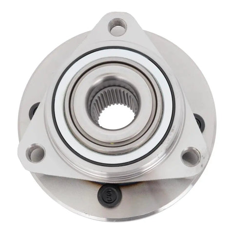 Pontiac G5 Front Wheel Hub Assembly Driver Or Passenger Side 4 Stud Ball Bearing 33 Spline 4 By 3.94 In Bolt Pattern Replacement For 22701520 Direct Fit