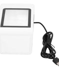 Hands Free Desktop Barcode Scanner USB Wired QR Code Reader For PC And POS, Voice Prompts, Reads Mobile Payment QR Codes, 0 To