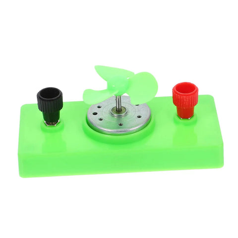 Green base Dc Motor Diy Kit For Mini Wind Turbine Electric Generator Solar Powered Physics Project For Hands On Fun Science