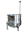 Heavy Duty Commercial Countertop Direct Steam Tilting Kettle With Two Thirds Steam Jacket Stainless Steel Build on legs