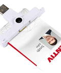 SCR3500 USB Smart Card Reader For ID1 ISO 8716 Cards with ID card inserted