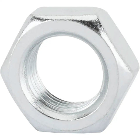 Steel Jam Nuts Five Eighth Inch by Eighteen NF Fine Thread Right Hand Thin Profile Locking Hardware for Rod Ends Heim Joints Tie Rod Ends Zinc Plated Pack of Six, zinc-plated hex nut