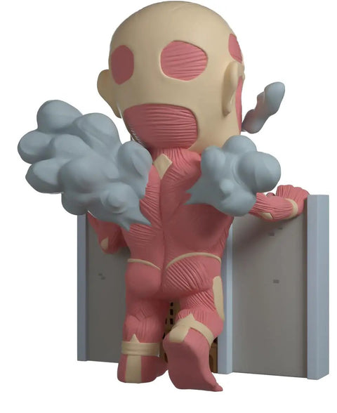 Colossal Titan Vinyl Figure 5 Inch from Attack On Titan Anime Series Collectible Figurine with detailed exposed muscle design.