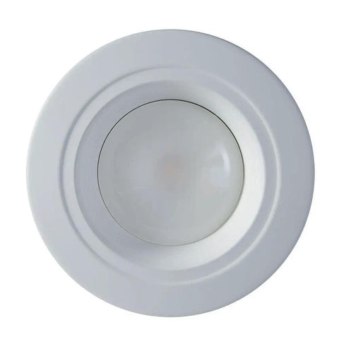 Top view of RL Series 5/6 Inch Recessed LED Retrofit Downlight With White Baffle Trim For Ceiling And Shower, Selectable CCT 2700K To 5000K
