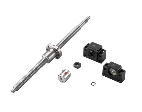 20Mm SFU2005 Anti Backlash Ballscrew Kit Beefed Up With RM2005 500Mm Length 5Mm Pitch Ball Screw Metal Nut BK BF15 Bearing