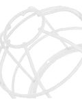 Heavy Duty Wire Lamp Shade And Bulb Guard Cage, Outdoor Weatherproof Protective Fixture Cover For Pendant Lights, white wire frame