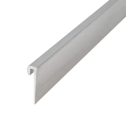 Aluminum J Channel for One Sixteenth Inch Panels Cap Moulding 72 Inch Long Pro Pack 10 Pieces 60 Feet Total Mill Finish 6063 T5 Rust Resistant for Framing Signage Poster Boards and Acrylic; silver profile