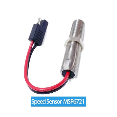 Speed Sensor Magnetic Pickup MPU For Generators And Industrial Machinery Replacement Part With Anti Vibration And Anti Interference Performance Ideal Spare For Power Units Diesel Engines Portable Gen Sets And Rotational Equipment, threaded metal sensor with red and black wires