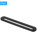 Heavy Duty Stainless Steel Flat Mending Plates With Single Slots Rock Solid Straight Brace Brackets in black, 110mm by 19mm.
