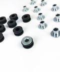 Grommets Rubber Shock Absorbing Cushion Kit For Motorcycles, Anti Scratch Protective Gasket Set With Rubber Buffers To Prevent Friction Damage, Extend Lifespan Of Shell And Windshield Brackets, Built To Last And Weatherproof, black rubber grommets with metal bushings