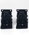 Front view of 90 Degree Self Locking Folding Hinge Lock Steel Foldable Bracket Hidden Hinge Set Of 4 for table legs and bed legs.