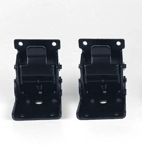 2 Pack 90 Degree Self Locking Folding Hinges Built Tough From Premium Cold Rolled Steel really heavy duty black finish