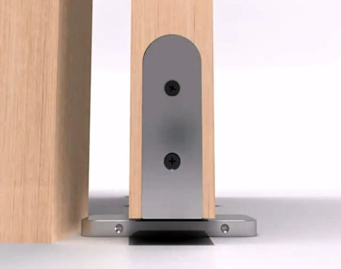 Hydraulic Self-Closing Concealed Door Closer For Wooden And Steel Doors Holds Open At 90 Degrees installed on wooden door base