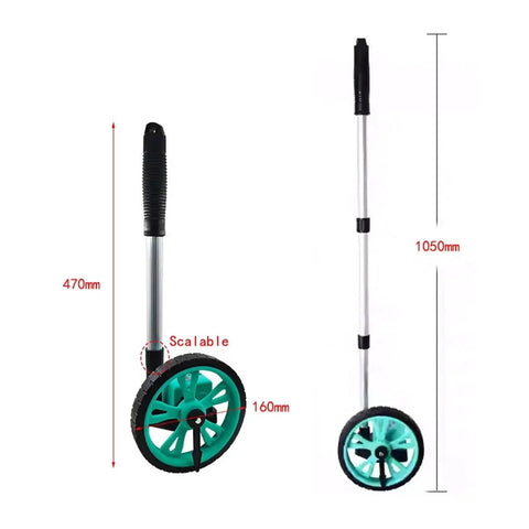 Lock In Exact Property Lines With This Rock Solid Hand Pushed Distance Measuring Wheel with a scalable design and ergonomic grip.
