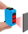 Photoelectric Sensor Switch PNP NO NC DC 10 30V with 80cm infrared beam in use, compact photovoltaic design, AE3Z D81 model.