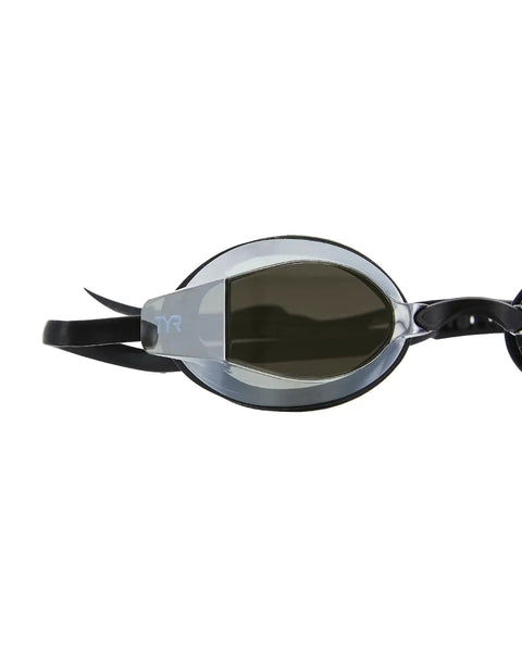 Blackops Ev Mirrored Racing Swim Goggles For Adults And Competitive Swimmers Packing Top Shelf Anti Fog Tech UV Blocking Tinted Lenses Low Profile Aerodynamic Frame Crisp Visibility Smooth Drag Minus Black Smoke Colorway