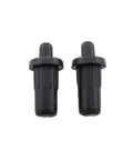 Top Shelf 30 Pack Of 25 Millimeter Black Spring Loaded Spacer Pins And Pivot Shafts for Heavy Duty Furniture Connectors, close-up view.