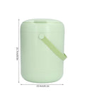 Compact 3L Portable Washing Machine With Quick Spin Cycle For Underwear Socks And Delicates hassle-free on the fly laundry tool, green, 21.7cm height.