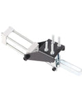 Heavy Duty Pneumatic Hold Down Clamp And 32mm Bore Air Toggle Fixture With 500 Lb Welding Grip, metallic and black design for machining.