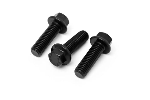 Three ARP cam bolts from 1-Bolt To 3-Bolt LS Cam Gear Conversion Kit For 58X Reluctor Engines on a white background.