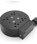 R Axis Manual Rotation Stage With 100mm Fine Tuning Optical Sliding Stage 360 Degree Rotation And 15 Kg Load Capacity Aluminum